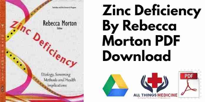 Zinc Deficiency By Rebecca Morton PDF
