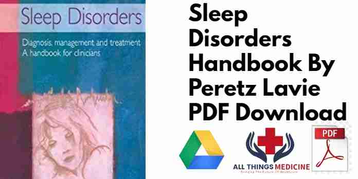 Sleep Disorders Handbook By Peretz Lavie PDF