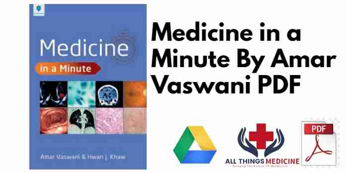 Medicine in a Minute By Amar Vaswani PDF