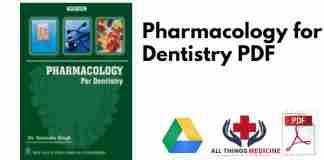 Pharmacology for Dentistry PDF