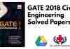 GATE 2018 Civil Engineering Solved Papers PDF