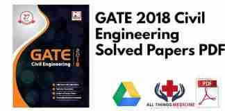 GATE 2018 Civil Engineering Solved Papers PDF
