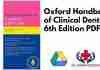 Oxford Handbook of Clinical Dentistry 6th Edition PDF