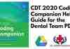 CDT 2020 Coding Companion Help Guide for the Dental Team PDF