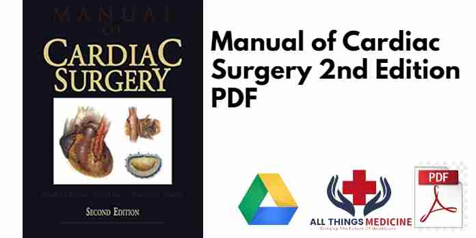 Manual of Cardiac Surgery 2nd Edition PDF
