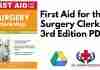 First Aid for the Surgery Clerkship 3rd Edition PDF