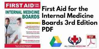 First Aid for the Internal Medicine Boards 3rd Edition PDF