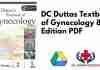 DC Duttas Textbook of Gynecology 8th Edition PDF