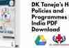 DK Taneja’s Health Policies and Programmes in India PDF