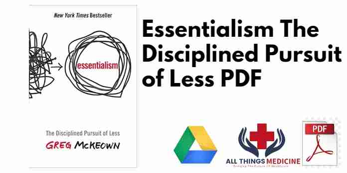 Essentialism The Disciplined Pursuit of Less PDF