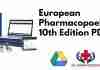 European Pharmacopoeia EP 10th Edition PDF