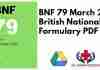 BNF 79 March 2020 British National Formulary PDF