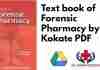 Text book of Forensic Pharmacy by CK Kokate PDF