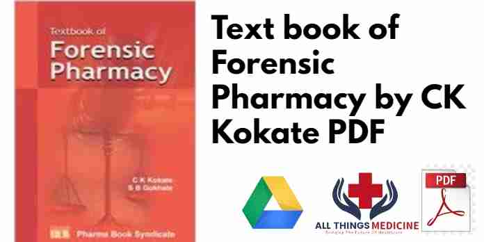 Text book of Forensic Pharmacy by CK Kokate PDF