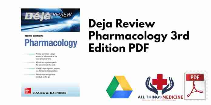 Deja Review Pharmacology 3rd Edition PDF