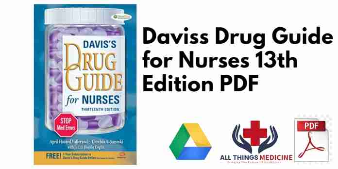 Daviss Drug Guide for Nurses 13th Edition PDF