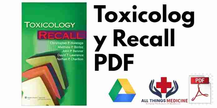 Toxicology Recall PDF