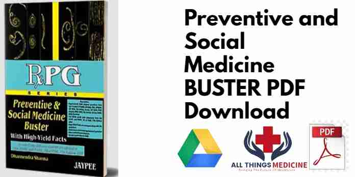 Preventive and Social Medicine BUSTER PDF