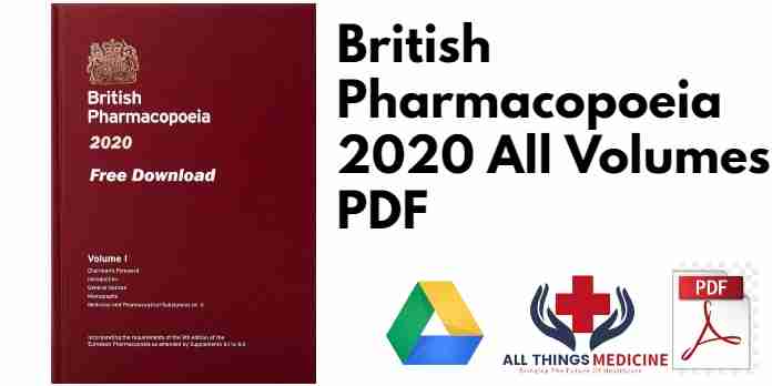 British Pharmacopoeia 2020 All Volumes PDF