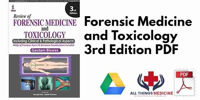 Forensic Medicine and Toxicology 3rd Edition PDF