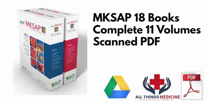 MKSAP 18 Books Complete 11 Volumes Scanned PDF