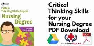 Critical Thinking Skills for your Nursing Degree PDF