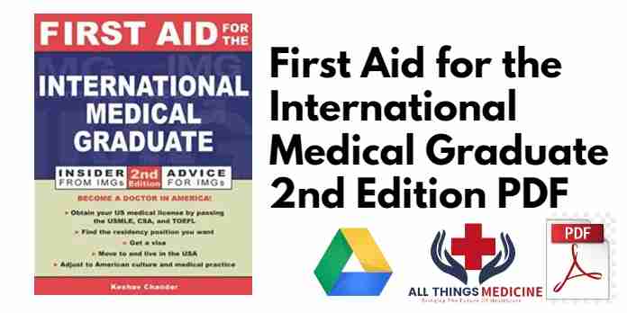 First Aid for the International Medical Graduate 2nd Edition PDF