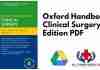 Oxford Handbook of Clinical Surgery 4th Edition PDF