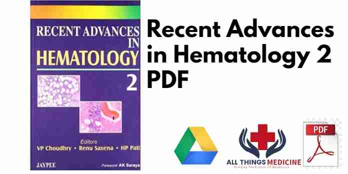Recent Advances in Hematology 2 PDF