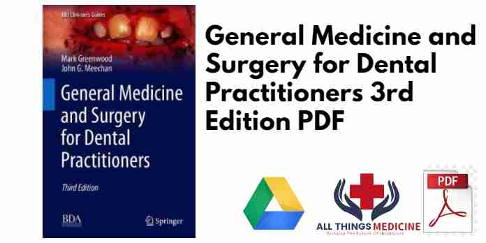 General Medicine and Surgery for Dental Practitioners 3rd Edition PDF