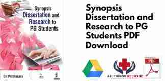 Synopsis Dissertation and Research to PG Students PDF