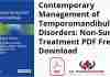 Contemporary Management of Temporomandibular Disorders: Non-Surgical Treatment PDF