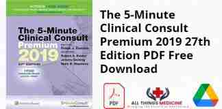 The 5-Minute Clinical Consult Premium 2019 27th Edition PDF