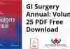 GI Surgery Annual: Volume 25 PDF