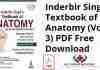 Inderbir Singh’s Textbook of Anatomy (Volume 3) PDF