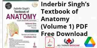 Inderbir Singh’s Textbook of Anatomy (Volume 1) PDF