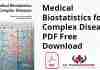 Medical Biostatistics for Complex Diseases PDF