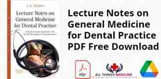 Lecture Notes on General Medicine for Dental Practice PDF