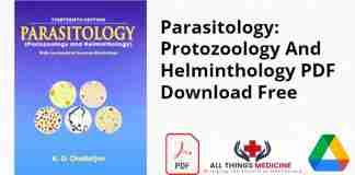 Parasitology: Protozoology And Helminthology PDF