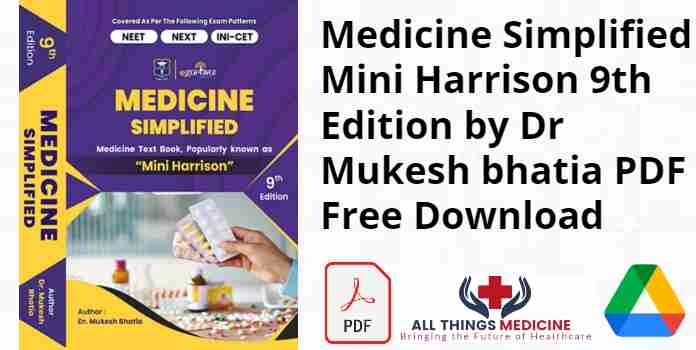 Medicine Simplified Mini Harrison 9th Edition by Dr Mukesh bhatia PDF
