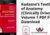 Kadasne’s Textbook of Anatomy (Clinically Oriented), Volume 1 PDF