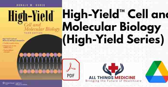 High-Yield™ Cell and Molecular Biology (High-Yield Series) pdf