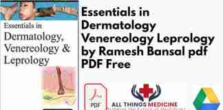 Essentials in Dermatology Venereology Leprology by Ramesh Bansal pdf