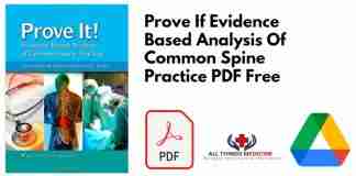 Prove If Evidence Based Analysis Of Common Spine Practice PDF