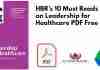 HBR's 10 Must Reads on Leadership for Healthcare PDF