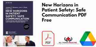 New Horizons in Patient Safety: Safe Communication PDF