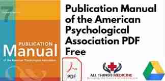 Publication Manual of the American Psychological Association PDF