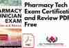 Pharmacy Tech Exam Certification and Review PDF