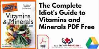 The Complete Idiots Guide to Vitamins and Minerals PDF