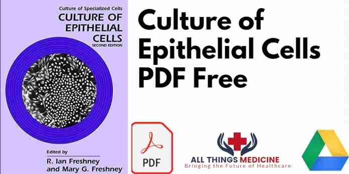 Culture of Epithelial Cells PDF